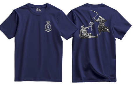 Combat Medic RAMC Double Print T-Shirt - Navy Blue