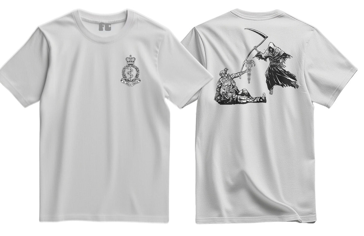 Combat Medic RAMC Double Print T-Shirt - White