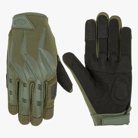 Highlander Raptor Tactical Gloves Olive Green | Task Outdoor