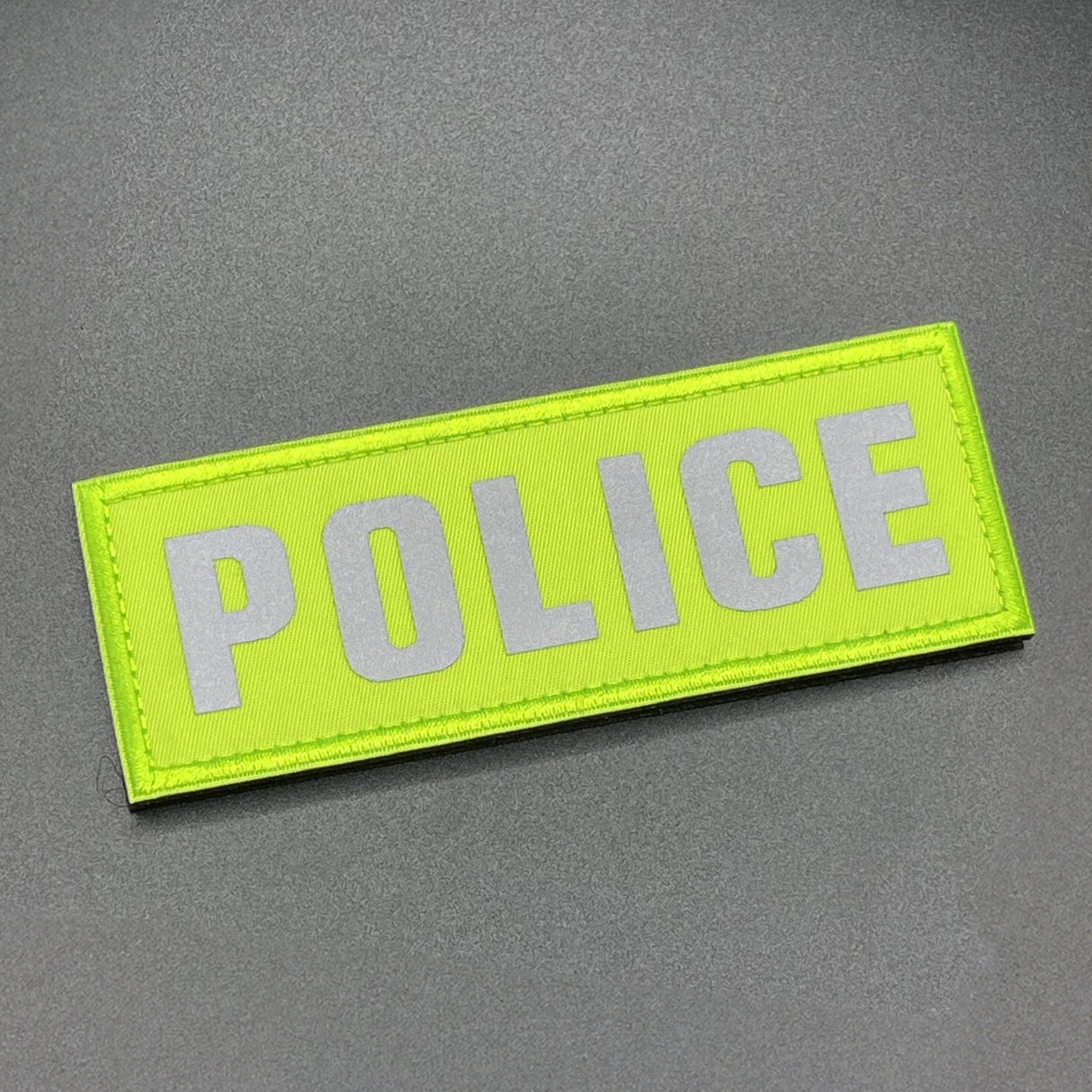 Police Dog Harness Patch Hi Vis Yellow, Hook & Loop, 11cm | Task Outdoor