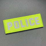 Police Dog Harness Patch Hi Vis Yellow, Hook & Loop, 11cm | Task Outdoor