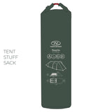 Highlander Respite 2 Person Extended Tent roll-top dry bag sack on white background