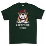 Grumpy Old 7 PARA Royal Horse Artillery Veteran Printed T-Shirt - Green
