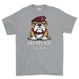 Grumpy Old 7 PARA Royal Horse Artillery Veteran Printed T-Shirt - Sports Grey