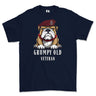 Grumpy Old 7 PARA Royal Horse Artillery Veteran Printed T-Shirt - Navy Blue