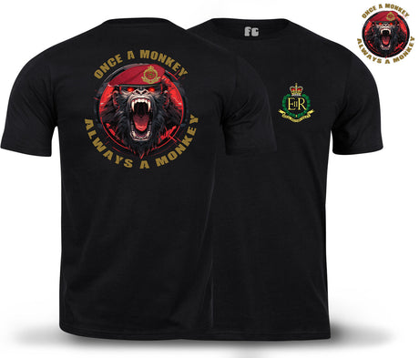 RMP Once a Monkey Double Print T-Shirt - Black