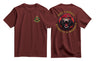 RMP Once a Monkey Double Print T-Shirt - Maroon