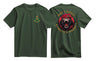 RMP Once a Monkey Double Print T-Shirt - Olive Green