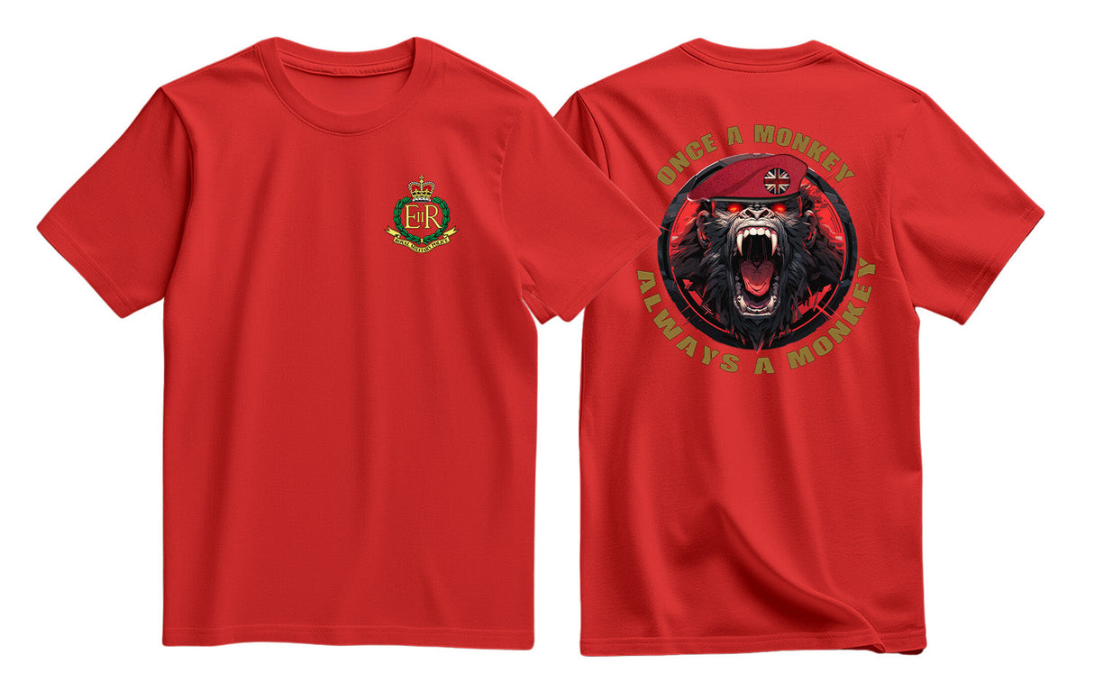 RMP Once a Monkey Double Print T-Shirt - Red