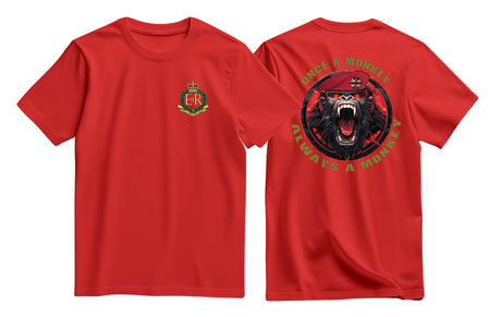 RMP Once a Monkey Double Print T-Shirt - Red