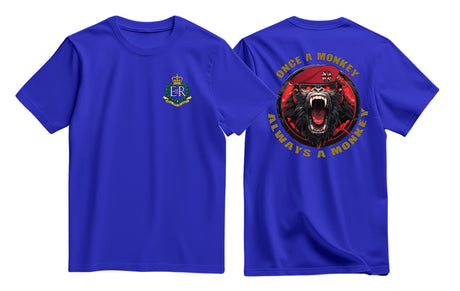 RMP Once a Monkey Double Print T-Shirt - Royal Blue