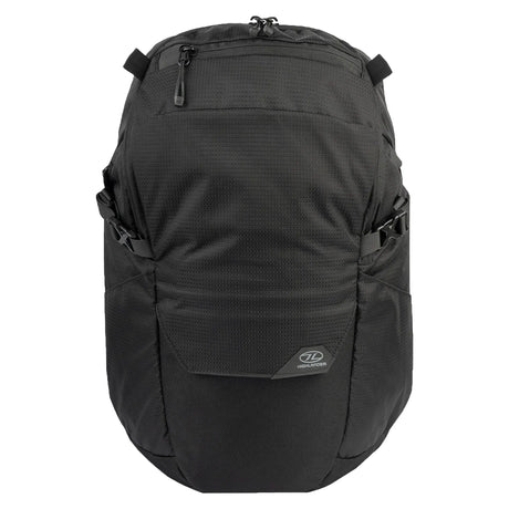 Highlander Roam Backpack 28L in black from the front on white background