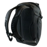 Highlander Roam Backpack 28L in black rear shoulder straps on white background