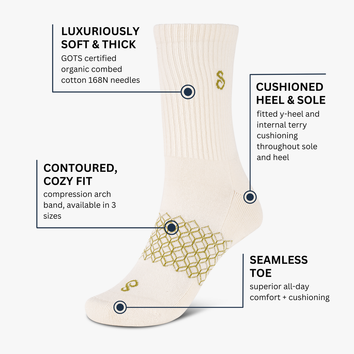 hipSwan Roam Crew Socks