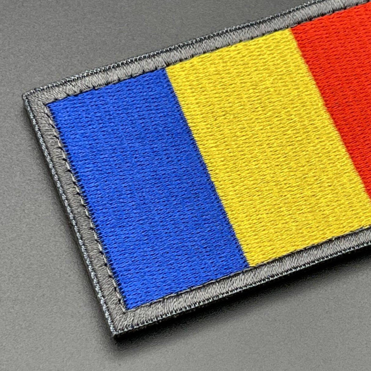 Romania Flag Patch, Hook & Loop, 8cm | Task Outdoor