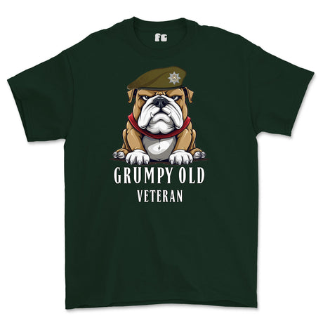 Grumpy Old Royal Anglian Veteran Printed T-Shirt - Green
