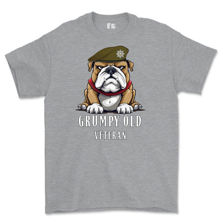 Grumpy Old Royal Anglian Veteran Printed T-Shirt - Sports Grey