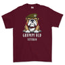 Grumpy Old Royal Anglian Veteran Printed T-Shirt - Maroon