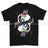 Royal Marines Sparta Playing Card Art Front Printed T-Shirt - Black