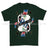Royal Marines Sparta Playing Card Art Front Printed T-Shirt - Commando Green