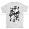 Royal Marines Sparta Playing Card Art Front Printed T-Shirt - White