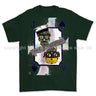 Royal Navy Aircraft Handler Playing Card Art Front Printed T-Shirt - Commando Green