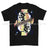 Royal Navy Diver Playing Card Art Front Printed T-Shirt - Black