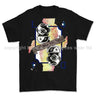 Royal Navy Diver Playing Card Art Front Printed T-Shirt - Black