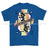 Royal Navy Diver Playing Card Art Front Printed T-Shirt - Blue (alternate view)