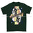 Royal Navy Diver Playing Card Art Front Printed T-Shirt - Commando Green