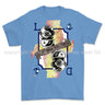 Royal Navy Diver Playing Card Art Front Printed T-Shirt - Light Blue