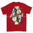 Royal Navy Diver Playing Card Art Front Printed T-Shirt - Red
