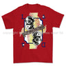 Royal Navy Diver Playing Card Art Front Printed T-Shirt - Red