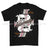Royal Navy Submariner Playing Card Art Front Printed T-Shirt - Black