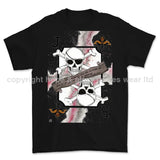 Royal Navy Submariner Playing Card Art Front Printed T-Shirt - Black