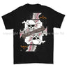 Royal Navy Submariner Playing Card Art Front Printed T-Shirt - Black