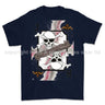 Royal Navy Submariner Playing Card Art Front Printed T-Shirt - Blue