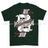Royal Navy Submariner Playing Card Art Front Printed T-Shirt - Commando Green