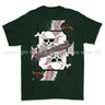Royal Navy Submariner Playing Card Art Front Printed T-Shirt - Commando Green