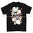 Royal Navy White Mafia Chef Playing Card Art Front Printed T-Shirt - Black