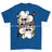 Royal Navy White Mafia Chef Playing Card Art Front Printed T-Shirt - Blue (alternate view)