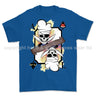 Royal Navy White Mafia Chef Playing Card Art Front Printed T-Shirt - Blue (alternate view)