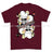 Royal Navy White Mafia Chef Playing Card Art Front Printed T-Shirt - Maroon