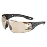 Bolle Rush+ 2.0 Safety Glasses - grey frame, copper lens, front view on white background