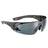 Bolle Rush+ 2.0 Safety Glasses - Grey Frame, Smoke Lens - M/L on white background