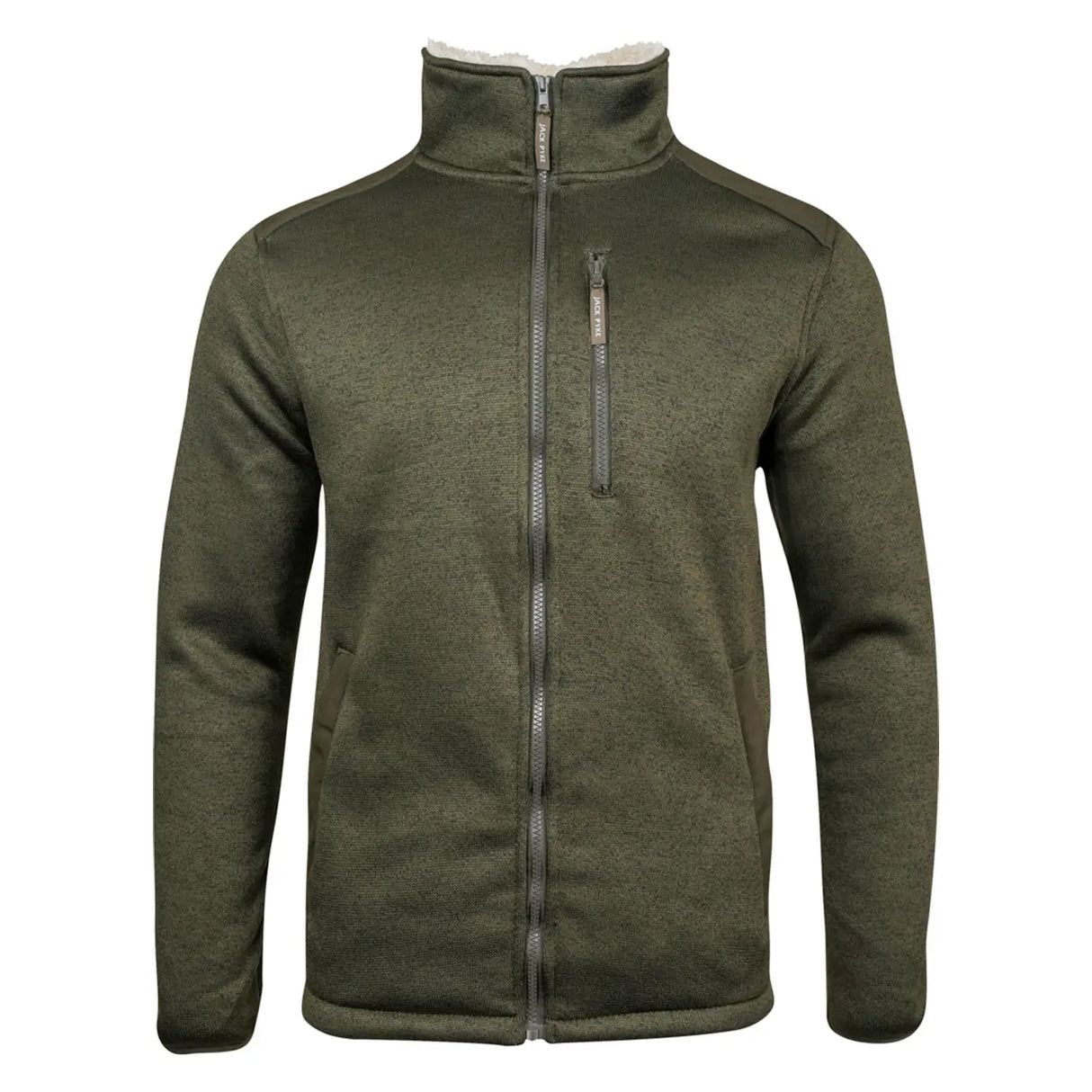 Jack Pyke Scandinavian Fleece Jacket Dark Olive Front | Task Outdoor