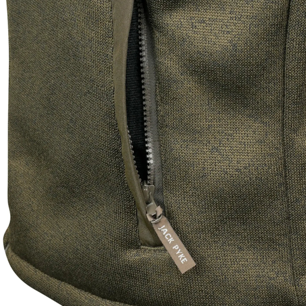 Jack Pyke Scandinavian Fleece Jacket Dark Olive Zip Pocket | Task Outdoor