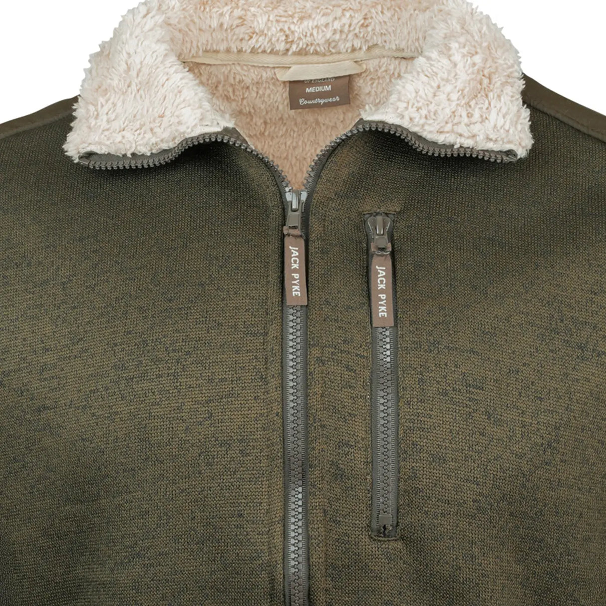Jack Pyke Scandinavian Fleece Jacket Dark Olive Full Zip | Task Outdoor