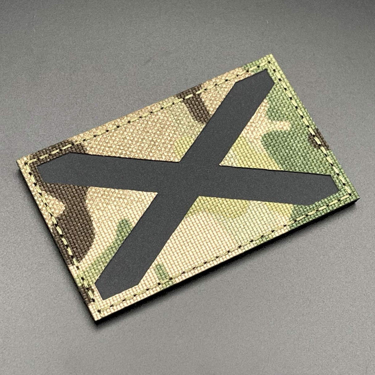 IR Reflective St. Andrew's Cross Patch, MTP Camo, Hook & Loop | Task Outdoor