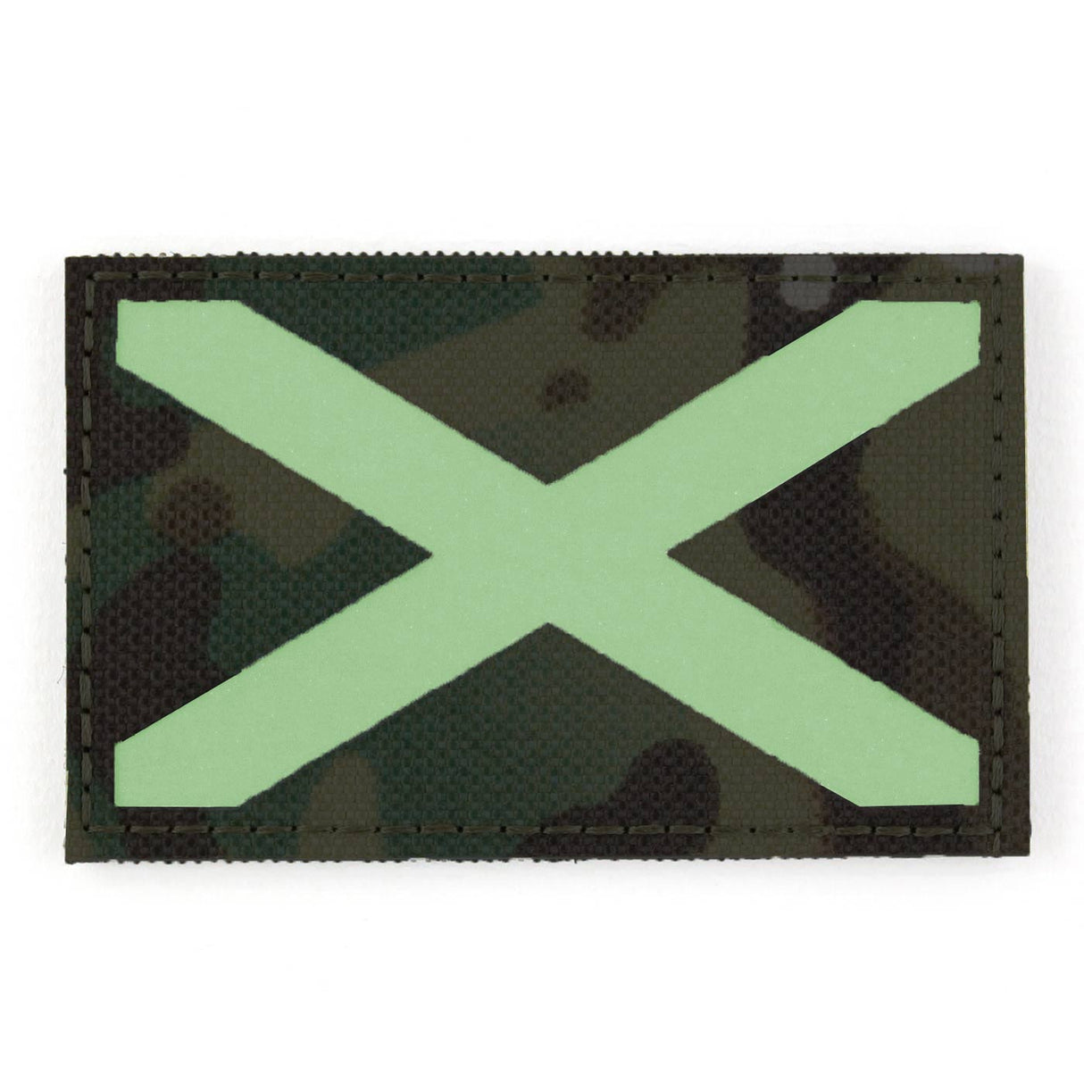 IR Reflective St. Andrew's Cross Patch, MTP Camo, Hook & Loop | Task Outdoor